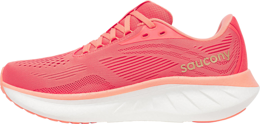 Saucony Ride 18 Women's Running Shoes - Pink - View 3