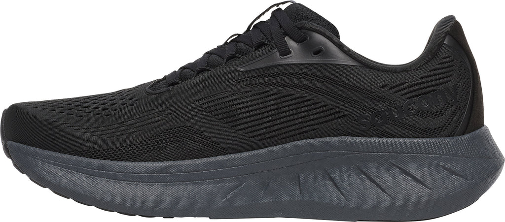 Saucony Ride 18 Men's Running Shoes - Black - View 3