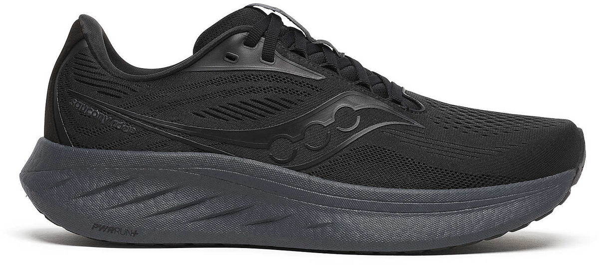 Saucony Ride 18 Men's Running Shoes - Black - View 1