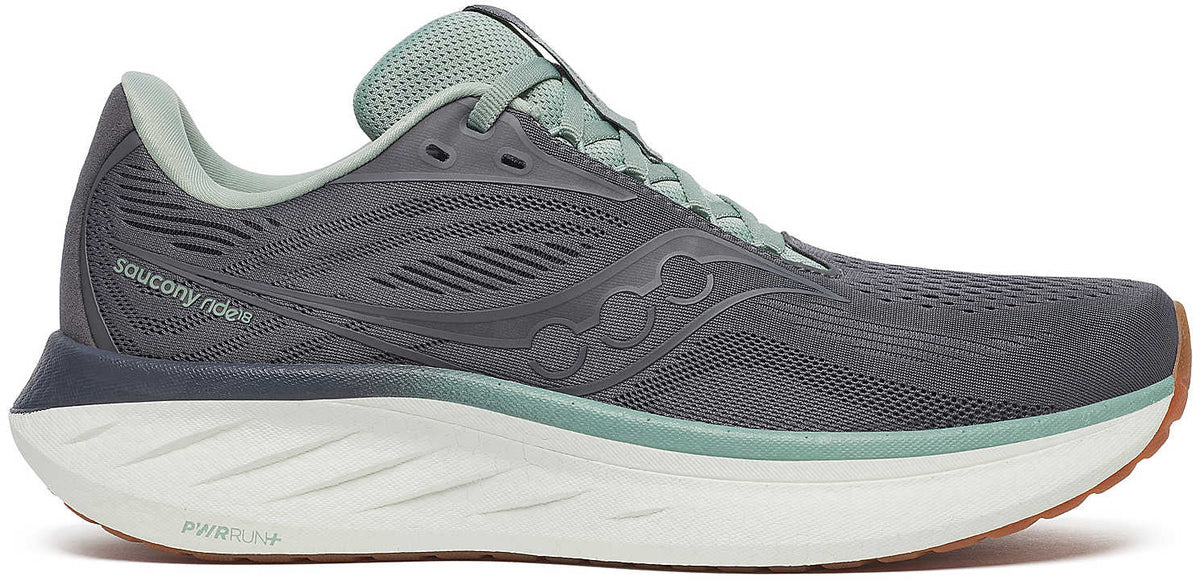 Saucony Ride 18 Men's Running Shoes - Grey - View 1