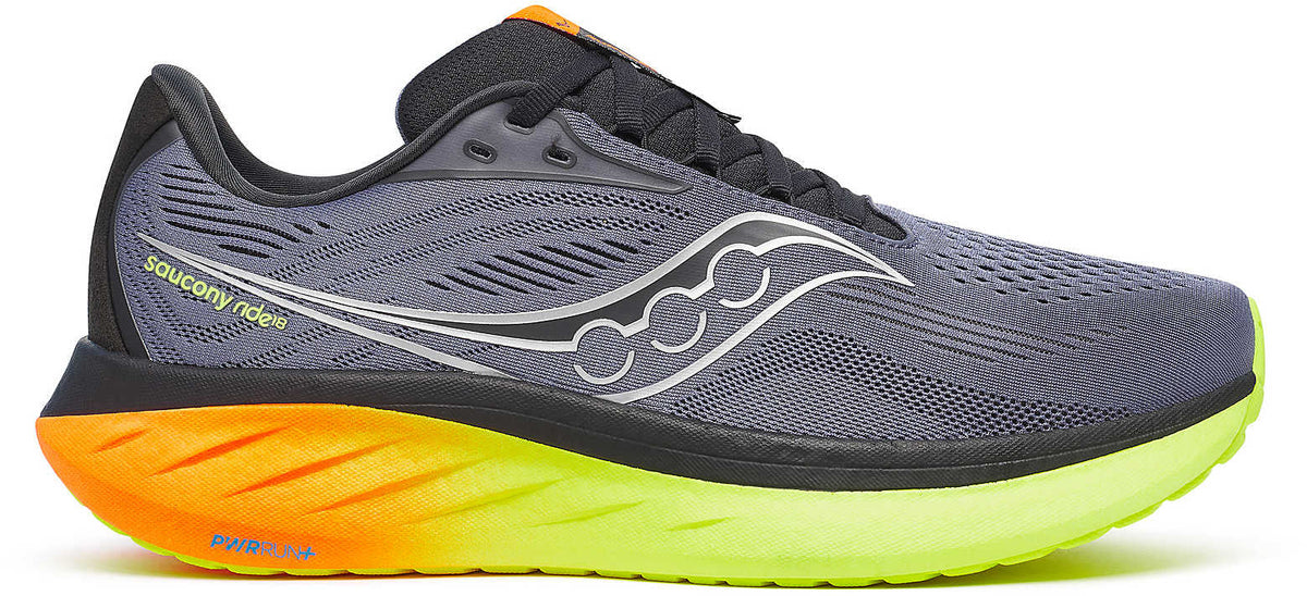 Saucony Ride 18 Men's Running Shoes - Grey - View 1