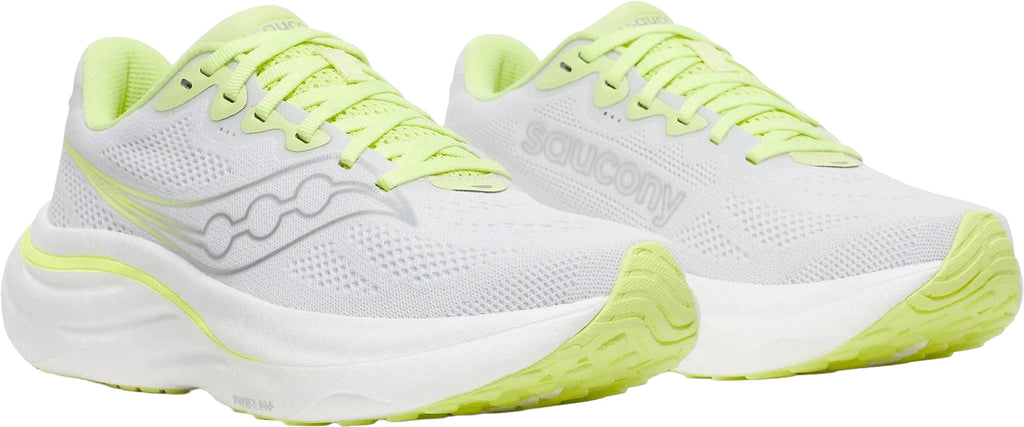 Saucony Ride 19 Women's Running Shoes - White - View 6