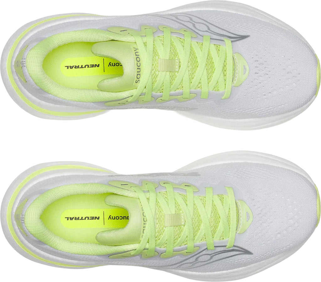 Saucony Ride 19 Women's Running Shoes - White - View 4
