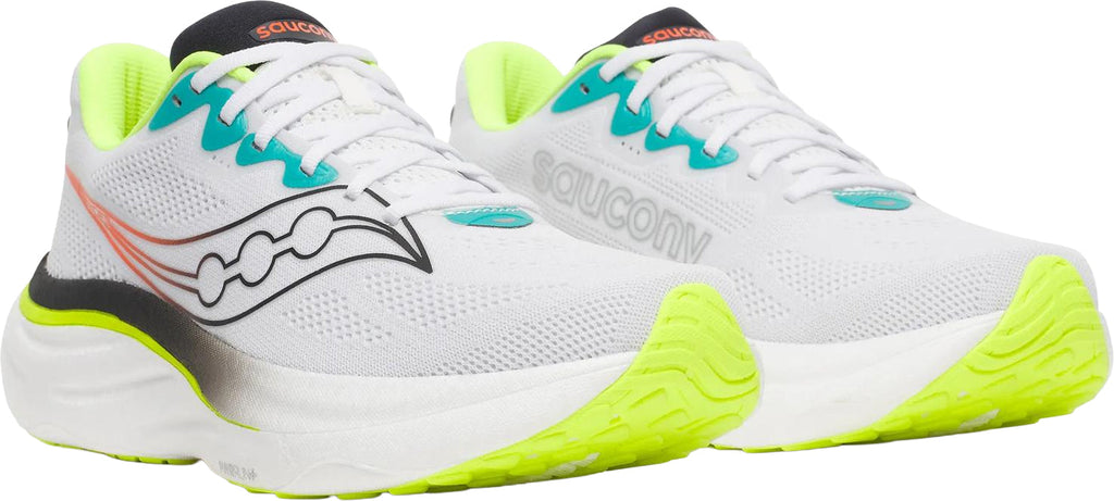 Saucony Ride 19 Men's Running Shoes - White - View 6