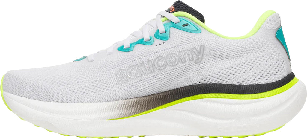 Saucony Ride 19 Men's Running Shoes - White - View 3