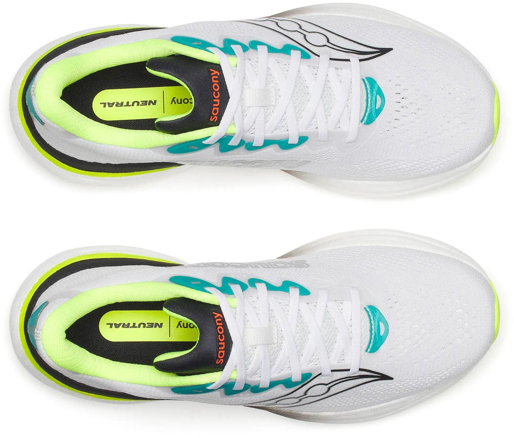 Saucony Ride 19 Men's Running Shoes - White - View 4