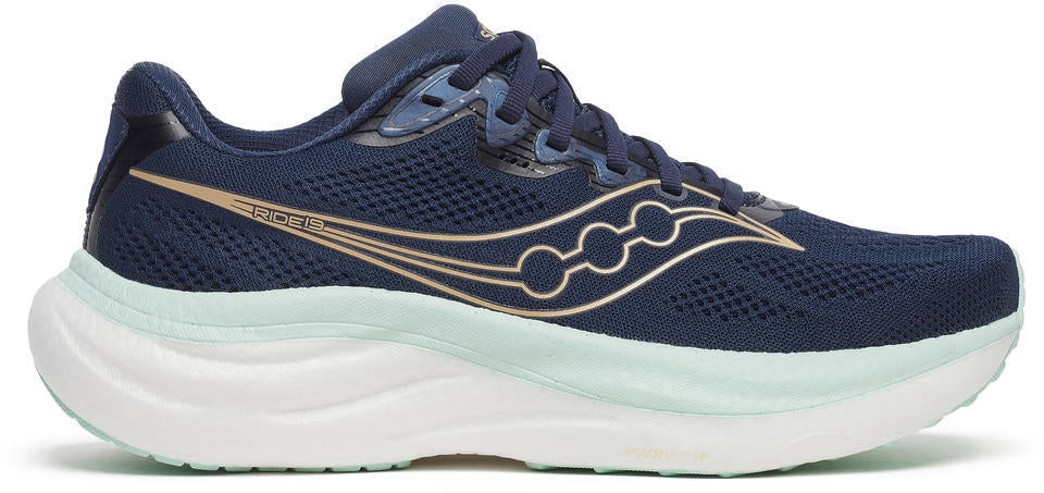 Saucony Ride 19 Women's Running Shoes - Blue - View 1