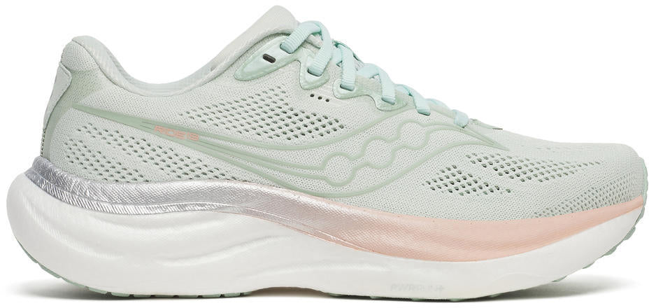 Saucony Ride 19 Women's Running Shoes - Green - View 1