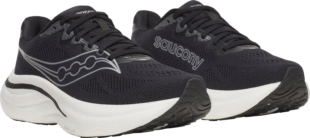 Saucony Ride 19 WIDE FIT Women's Running Shoes - Black - View 6