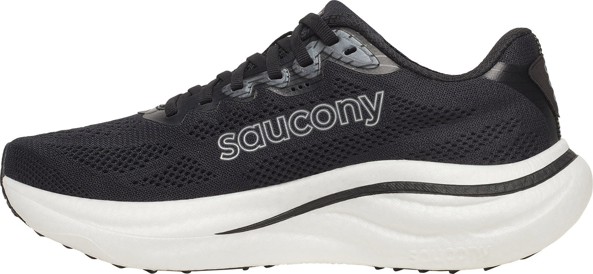 Saucony Ride 19 WIDE FIT Women's Running Shoes - Black - View 3