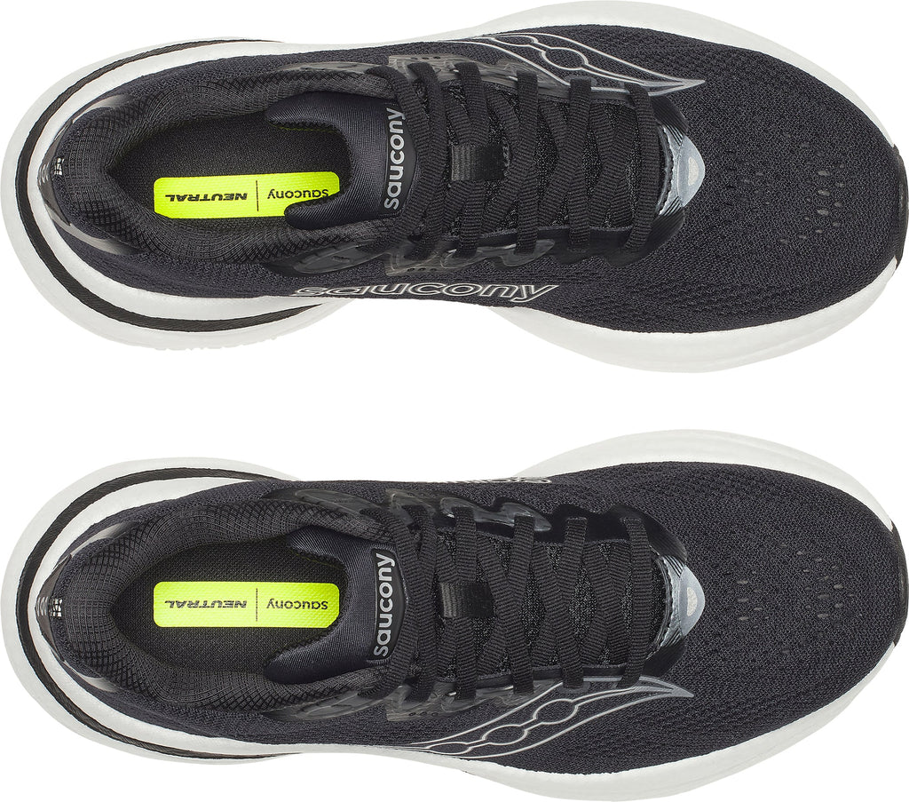Saucony Ride 19 WIDE FIT Women's Running Shoes - Black - View 4