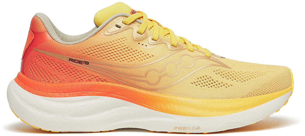 Saucony Ride 19 Men's Running Shoes - Yellow - View 1