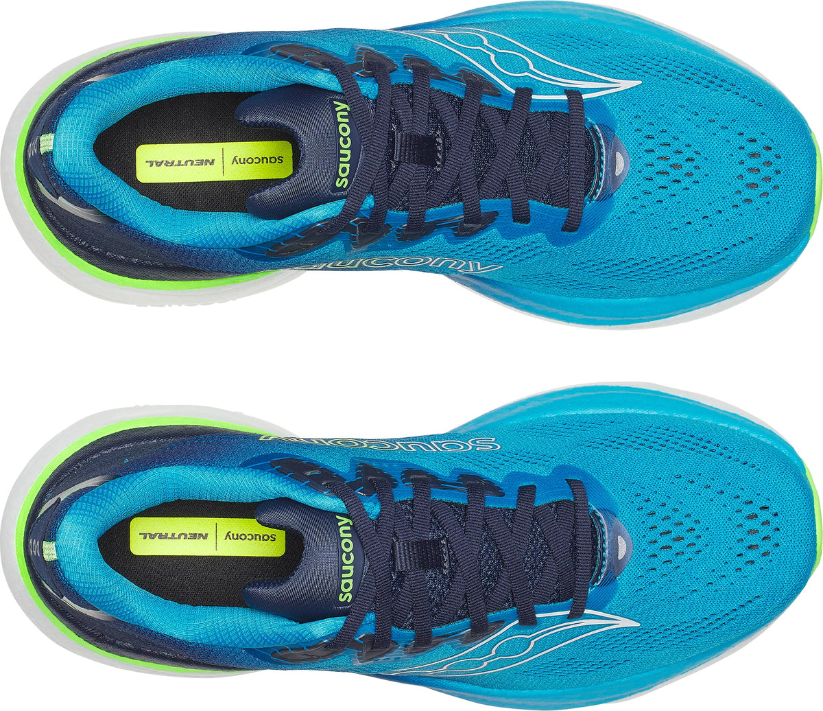 Saucony Ride 19 Men's Running Shoes - Blue - View 4