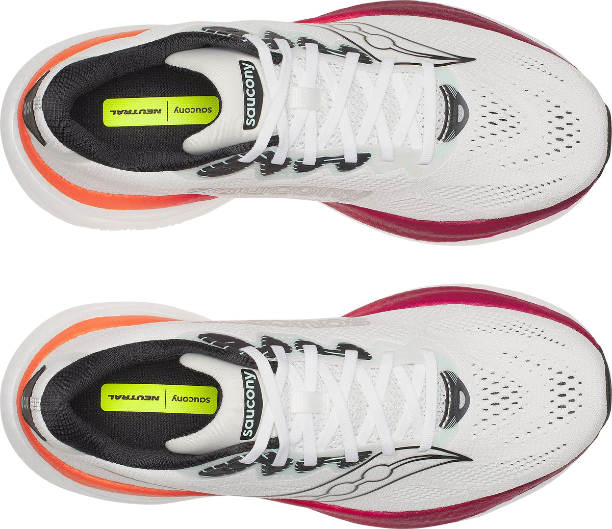 Saucony Ride 19 Men's Running Shoes - White - View 3