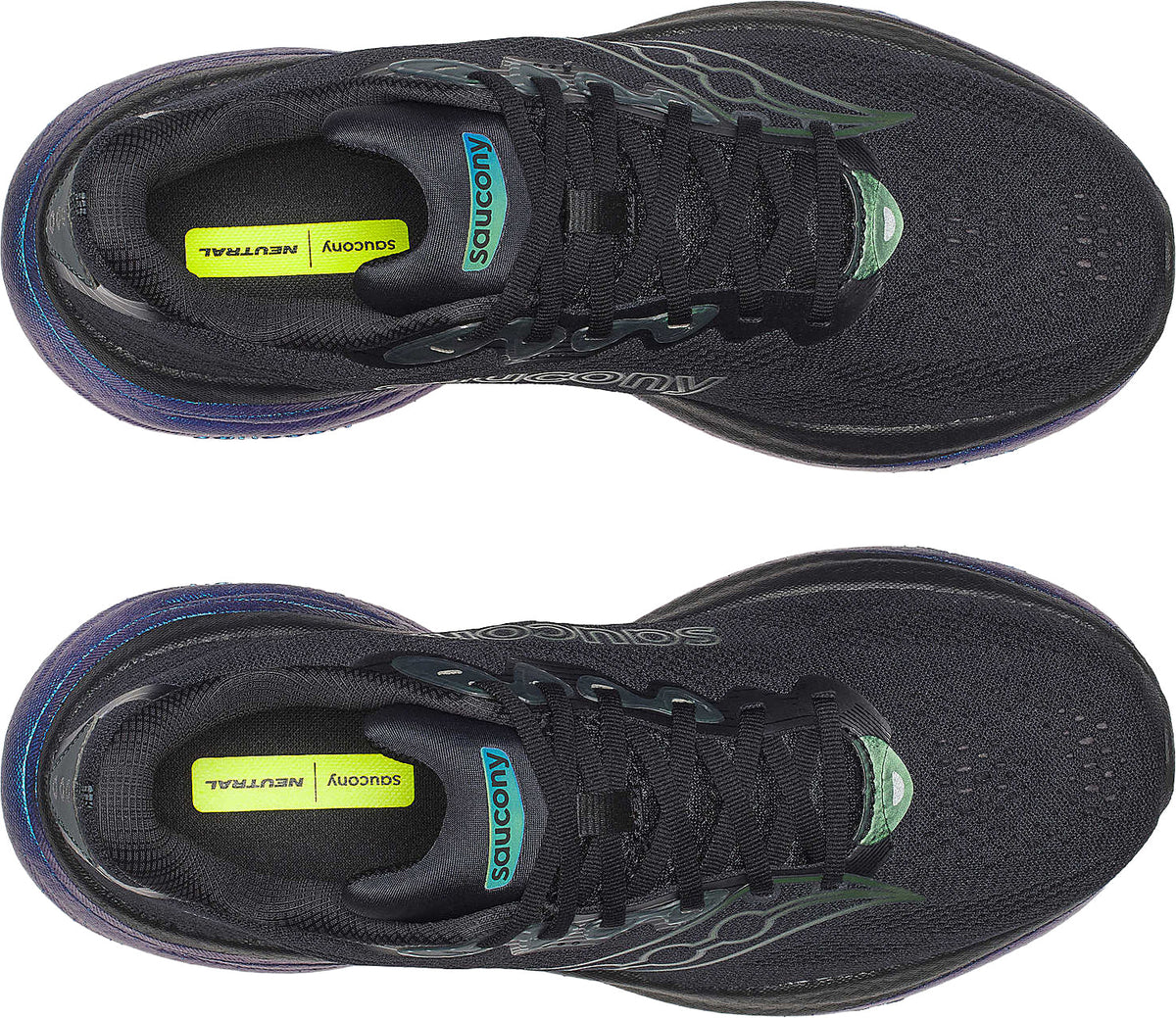 Saucony Ride 19 Men's Running Shoes - Black - View 4