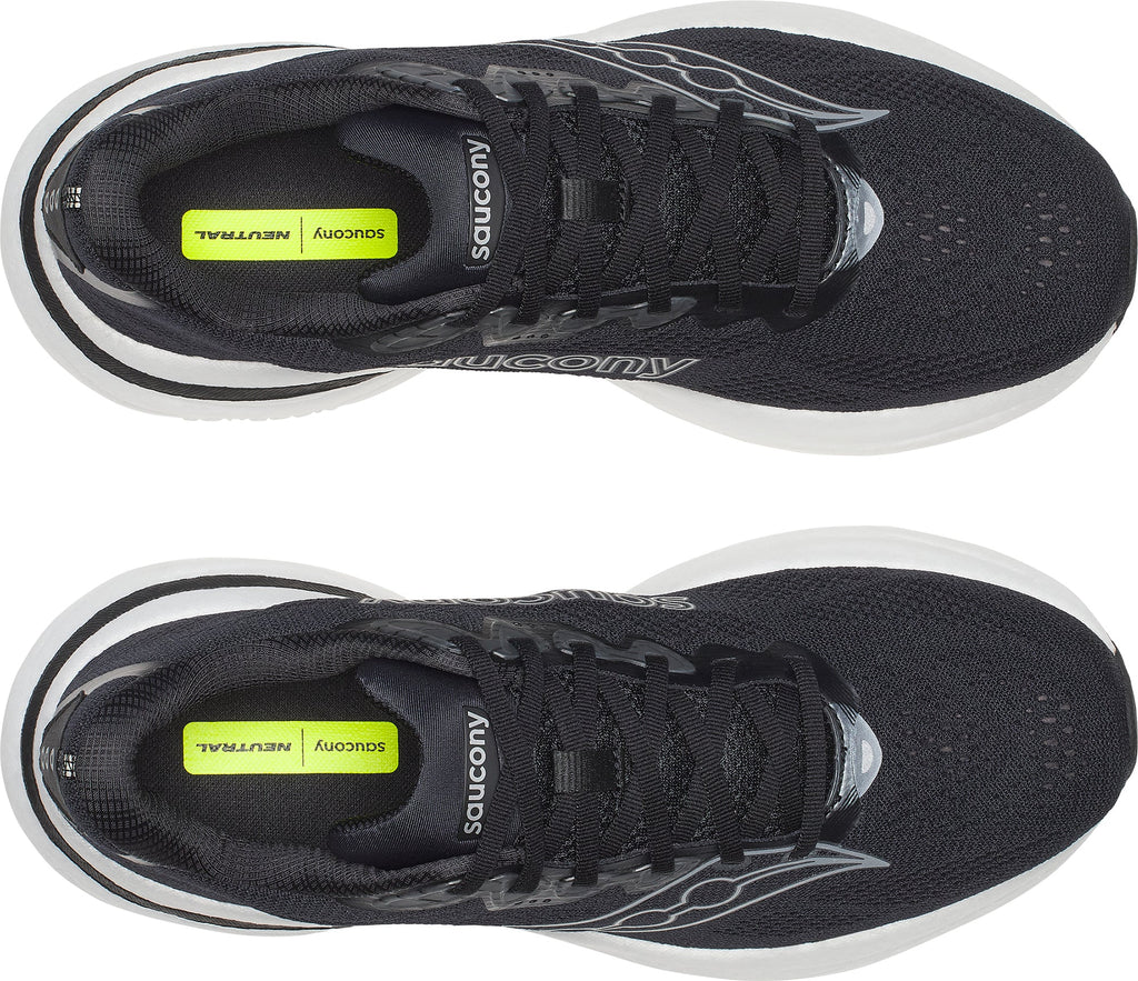 Saucony Ride 19 WIDE FIT Men's Running Shoes - Black - View 4