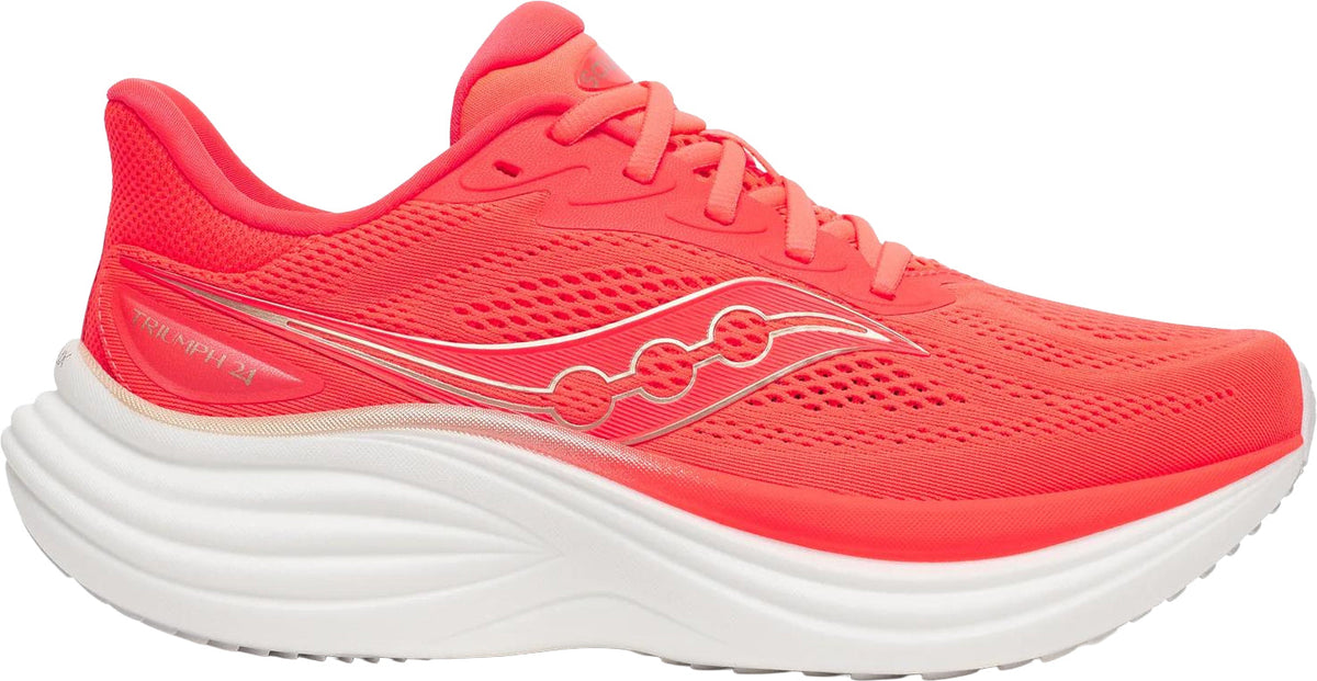 Saucony Triumph 24 Women's Running Shoes - Red - View 1
