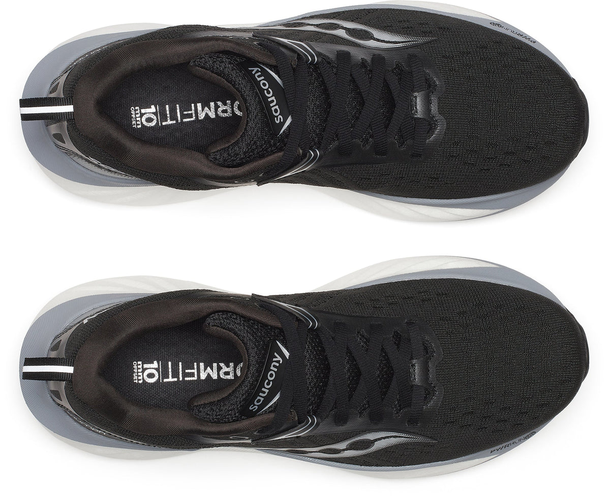 Saucony Triumph 22 Women's Running Shoes - Black - View 4