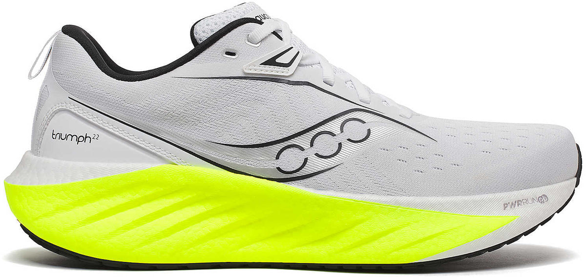 Saucony Triumph 22 Men's Running Shoes - White - View 1
