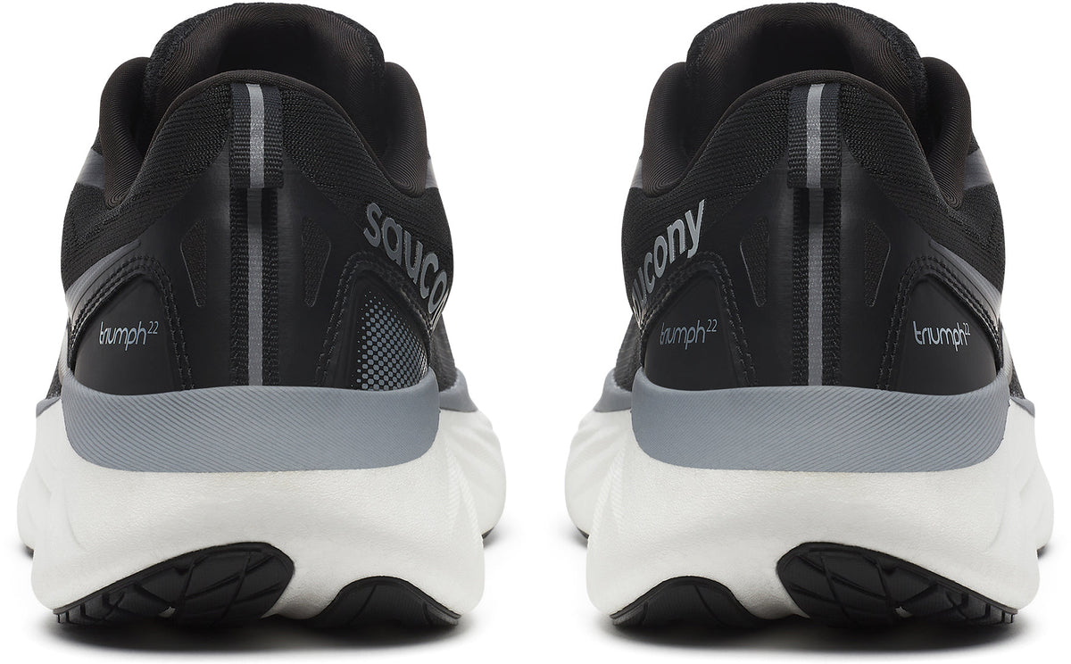 Saucony Triumph 22 Men's Running Shoes - Black - View 5