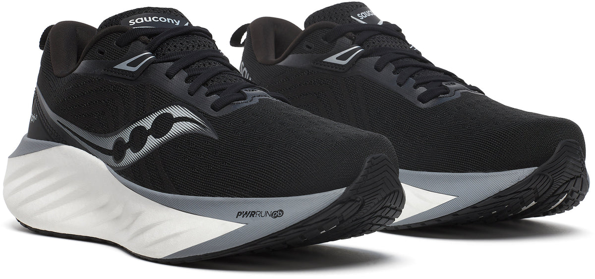 Saucony Triumph 22 Men's Running Shoes - Black - View 6
