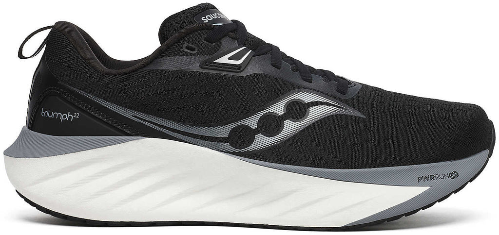 Saucony Triumph 22 Men's Running Shoes - Black - View 1