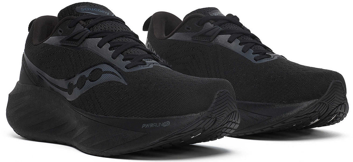 Saucony Triumph 22 Men's Running Shoes - Black - View 6