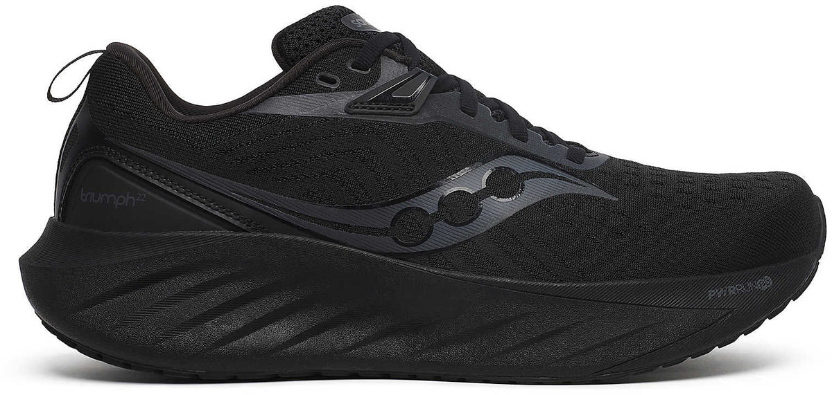Saucony Triumph 22 Men's Running Shoes - Black - View 1