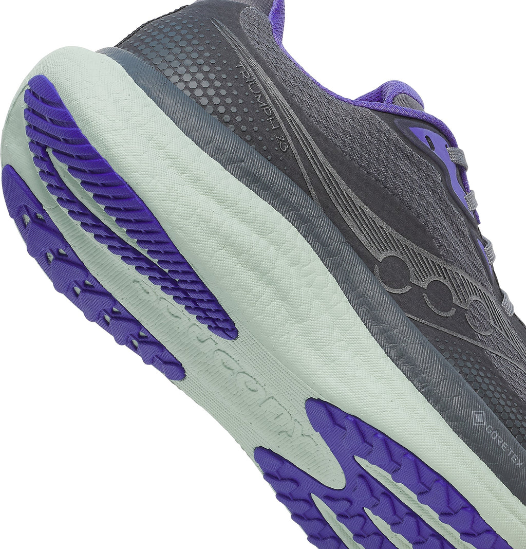 Saucony Triumph 23 GORE-TEX Women's Running Shoes - Grey - View 9