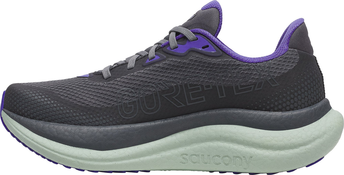 Saucony Triumph 23 GORE-TEX Women's Running Shoes - Grey - View 3