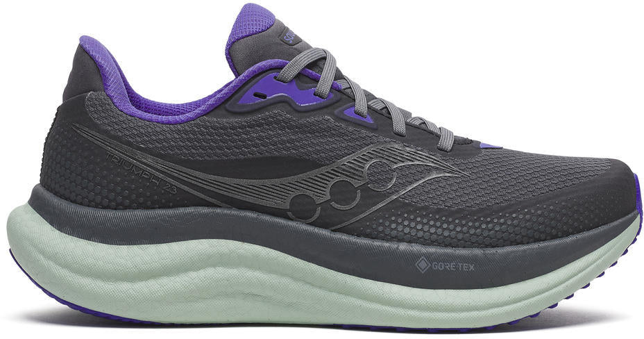 Saucony Triumph 23 GORE-TEX Women's Running Shoes - Grey - View 1