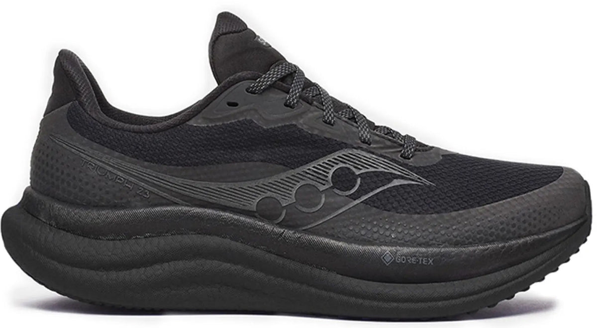 Saucony Triumph 23 GORE-TEX Men's Running Shoes - Black - View 1