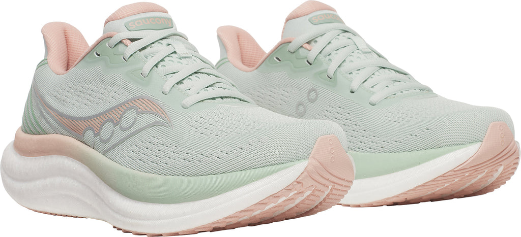 Saucony Triumph 23 Women's Running Shoes - Green - View 6
