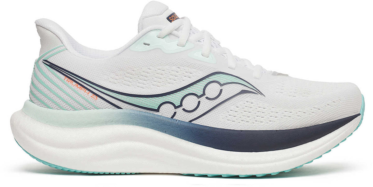 Saucony Triumph 23 Women's Running Shoes - White - View 1