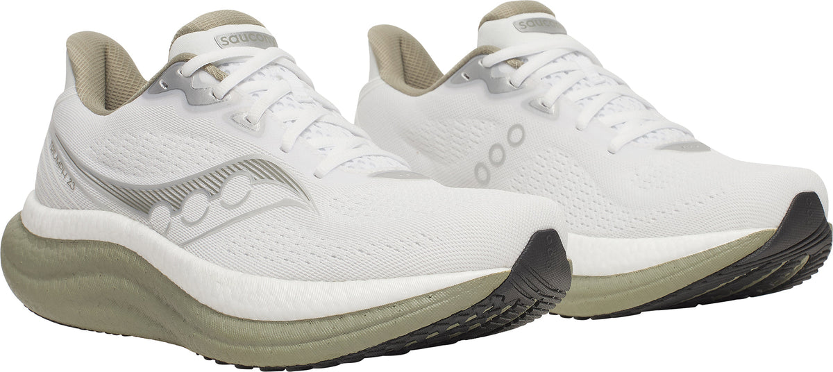 Saucony Triumph 23 Men's Running Shoes - White - View 6