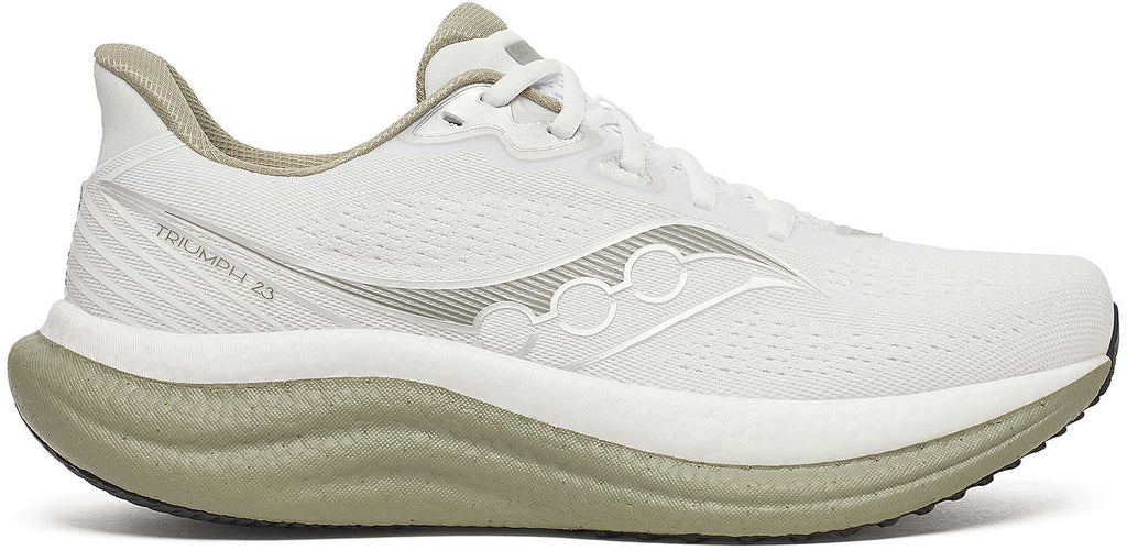 Saucony Triumph 23 Men's Running Shoes - White - View 1