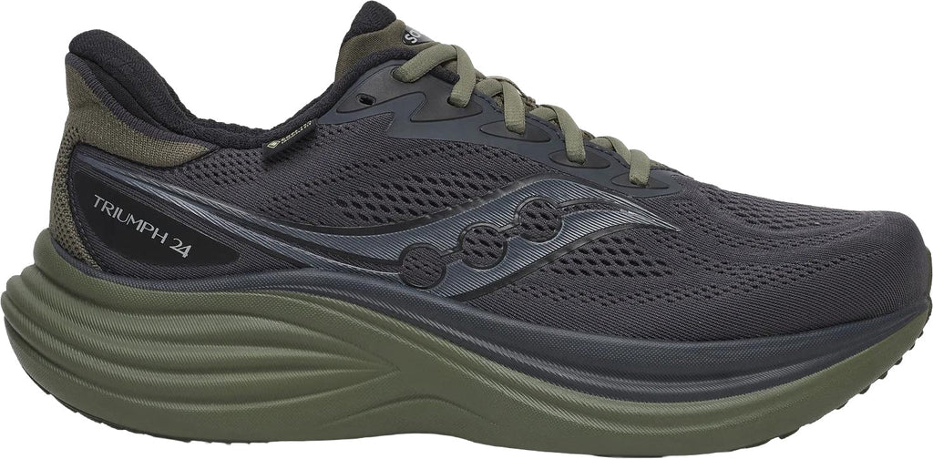 Saucony Triumph 24 GORE-TEX Men's Running Shoes - Black - View 1