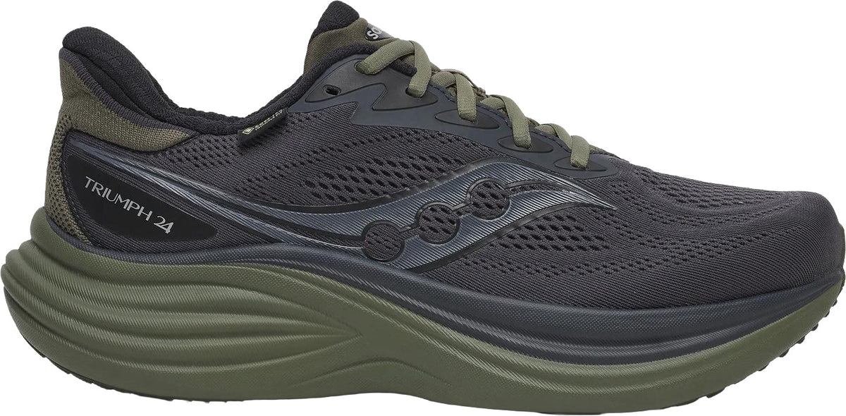 Saucony Triumph 24 GORE-TEX Men's Running Shoes - Black - View 1