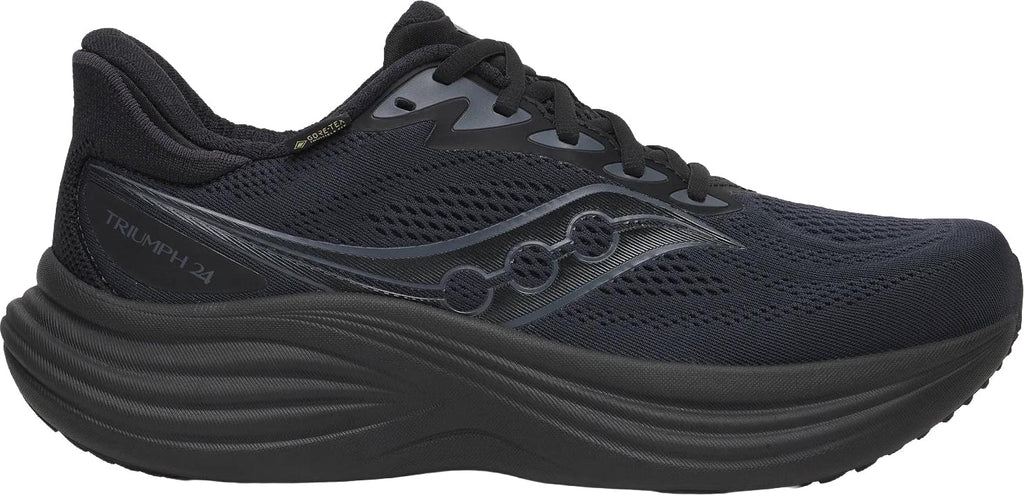Saucony Triumph 24 GORE-TEX Men's Running Shoes - Black - View 1