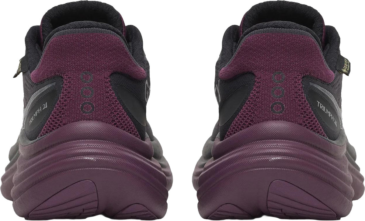 Saucony Triumph 24 GORE-TEX Women's Running Shoes - Black - View 5