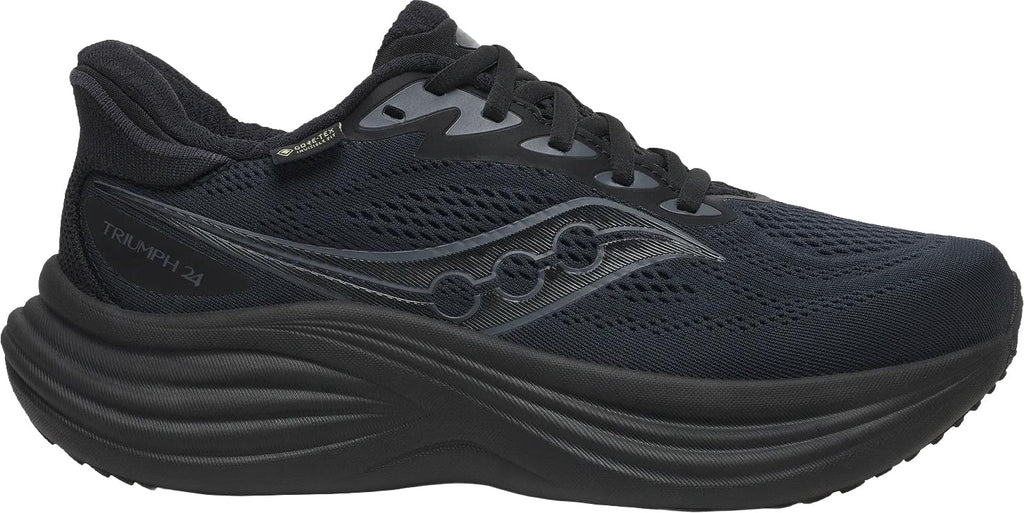 Saucony Triumph 24 GORE-TEX Women's Running Shoes - Black - View 1