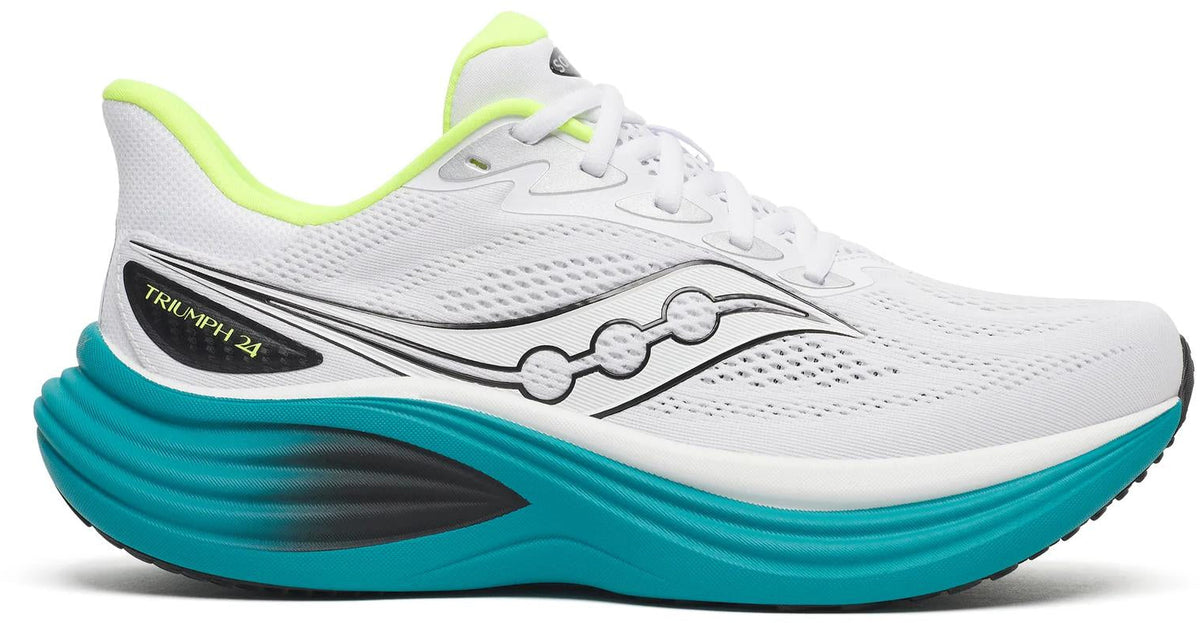 Saucony Triumph 24 Men's Running Shoes - White - View 1