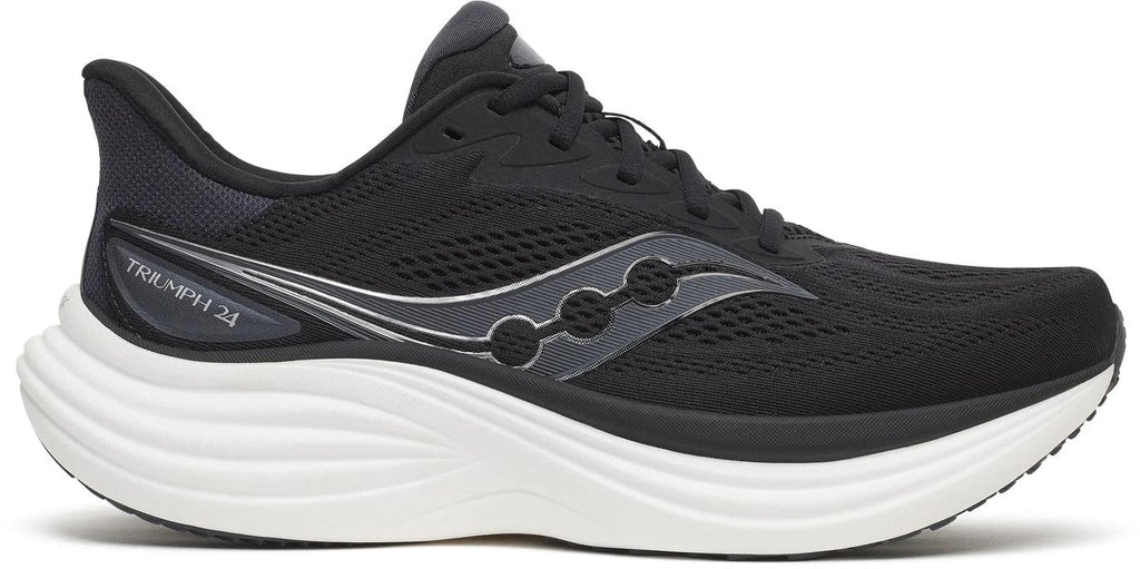 Saucony Triumph 24 Men's Running Shoes - Black - View 1