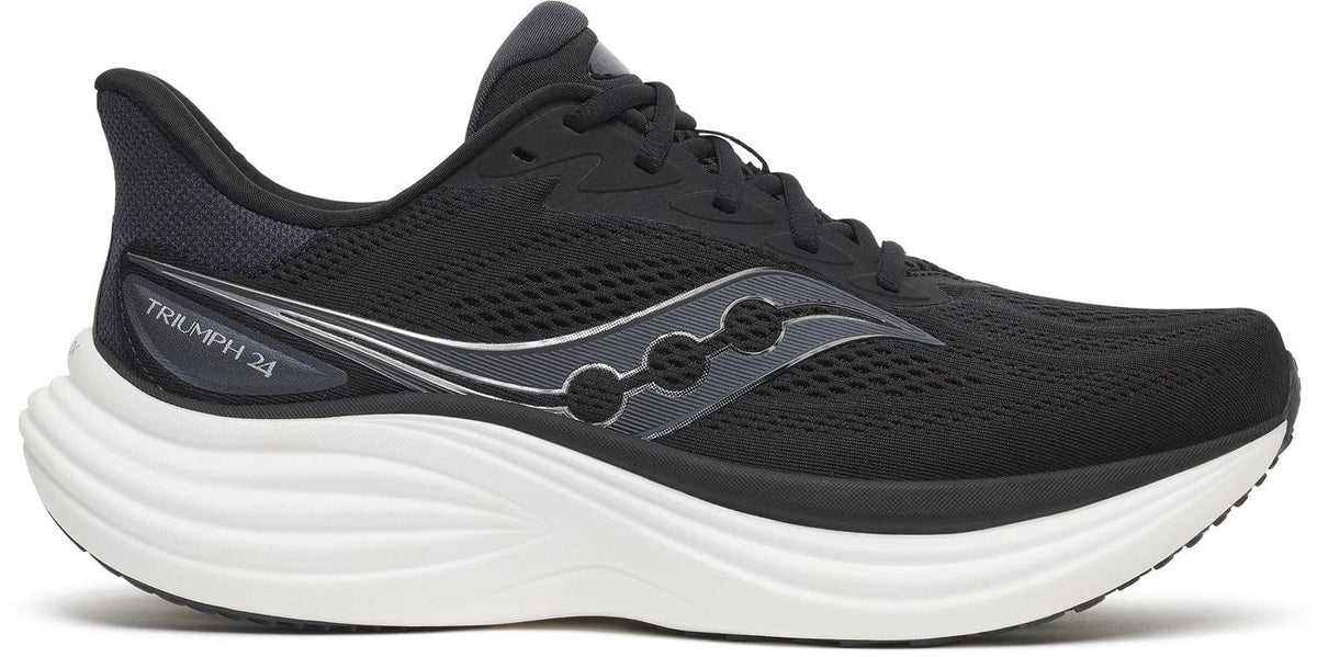 Saucony Triumph 24 Men's Running Shoes - Black - View 1