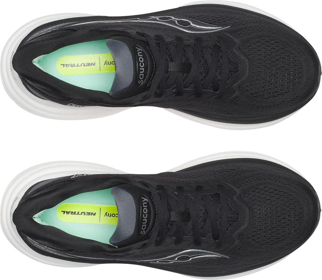Saucony Triumph 24 WIDE FIT Men's Running Shoes - Black - View 4