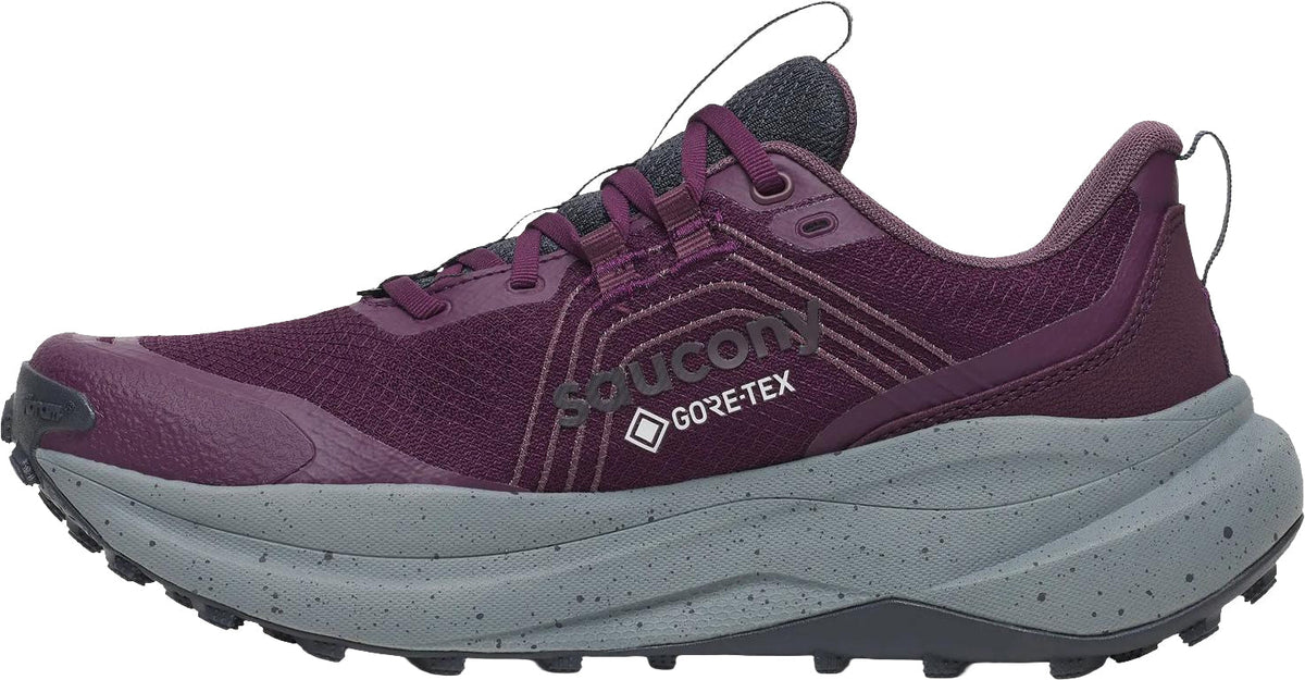 Saucony Xodus Ultra 4 GORE-TEX Women's Trail Running Shoes - Purple - View 3
