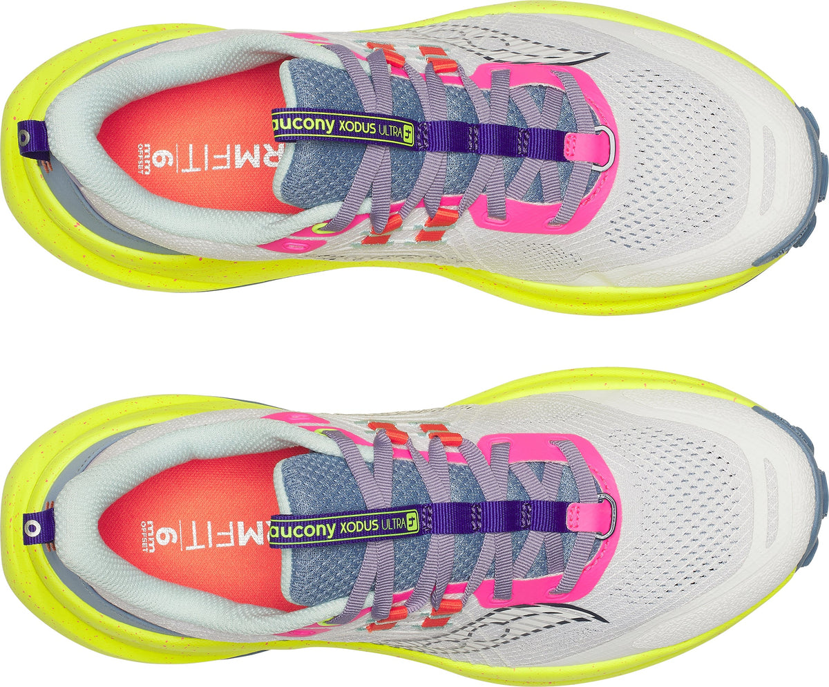 Saucony Xodus Ultra 4 Women's Trail Running Shoes - White - View 4