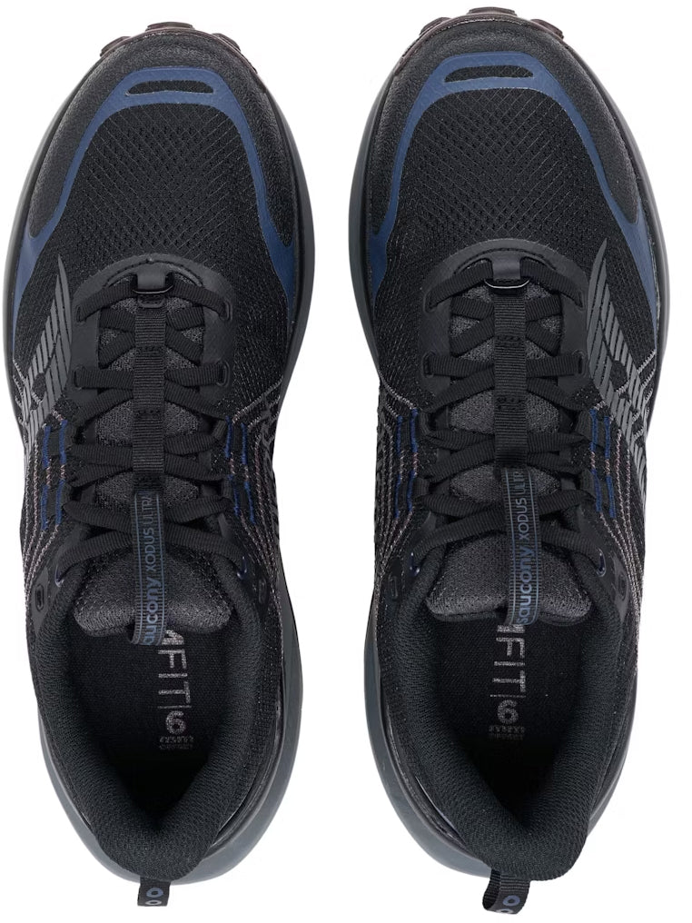 Saucony Xodus Ultra 4 Men's Trail Running Shoes - Black - View 3