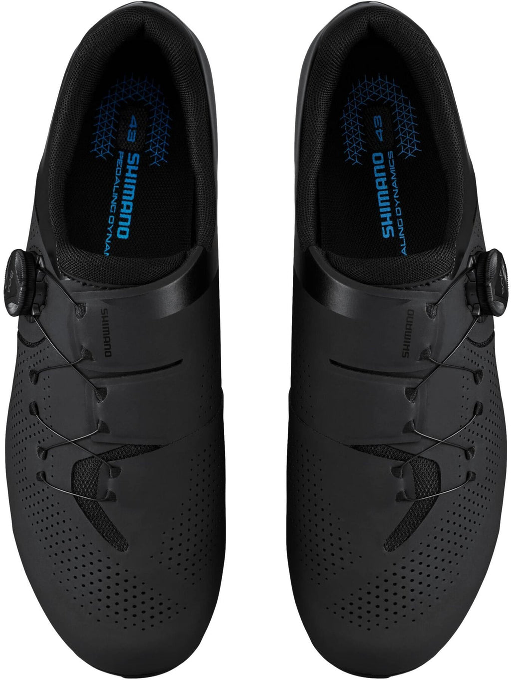 Shimano RC302 Men's Road Cycling Shoes - Black - View 4