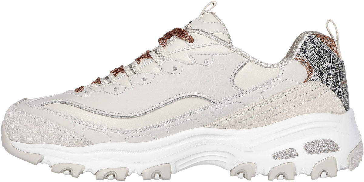 Skechers D'Lites Golden Chic Women's Shoes - Cream - View 3
